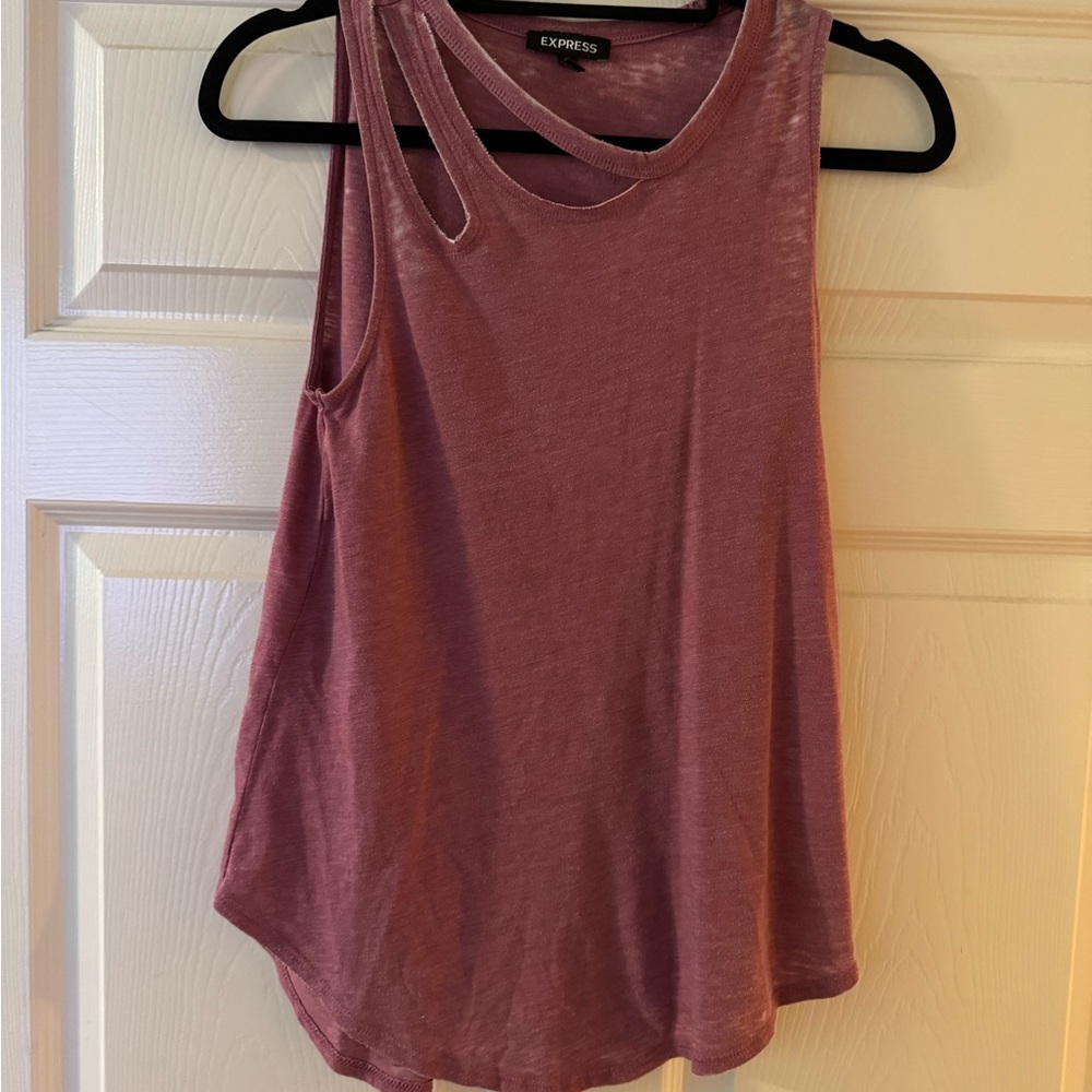 Express Women's Mauve Tank Top
